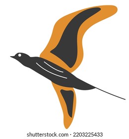 bird hand drawn childish element