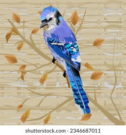 bird hand lettering on marble stone pattern background