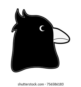 Bird head cartoon