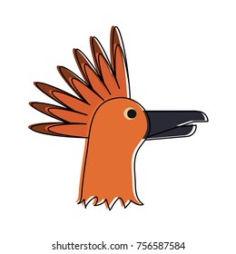 Bird head cartoon