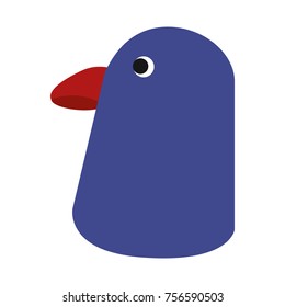 Bird head cartoon