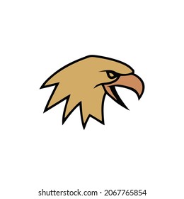 diseño de cabeza de pájaro con un color elegante