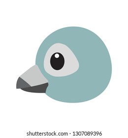 Bird Head Emoji Vector