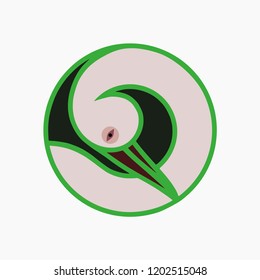 Bird Head Icon in Easy Hand Drawing Style, Suitable Nature Concept.