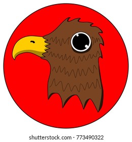 Bird head icon vector illustration isolated on transparent background