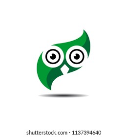 bird head leaf logo