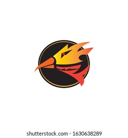 BIRD HEAD LOGO
 SIMPLE DESIGN VECTOR