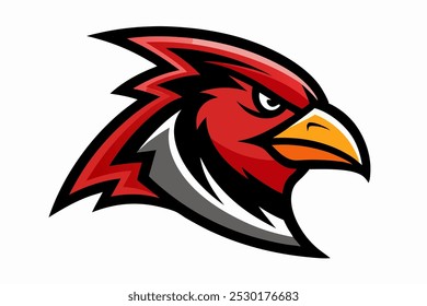 Bird head mascot logo design vector