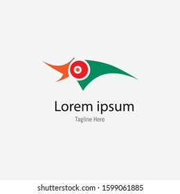 bird head shaped logo design