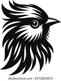 Bird head silhouette vector art illustrator