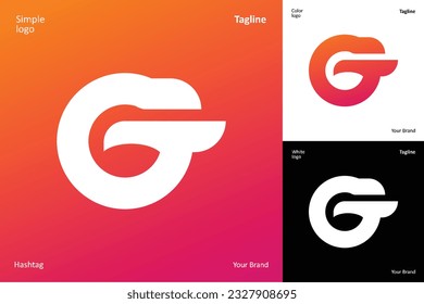 bird head simple logo. simple logo design