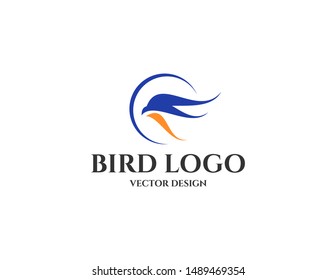 Bird head symbol logo vector. simple bird symbol for logo, icon, sign. logo for business, company, brand