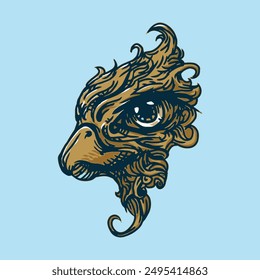 Bird Head Vektorgrafik Design 