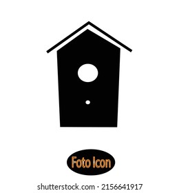 Bird home icon. Vector illustration eps10