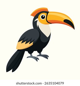 Bird Hornbill Cartoon Vector Illustration
