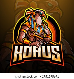 Bird of Horus esport logo mascot design