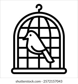 Bird House Icon Element For Design