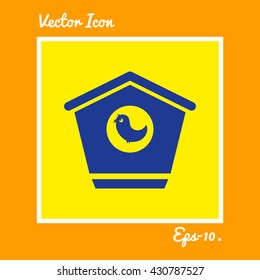 Bird House Icon. Eps-10.