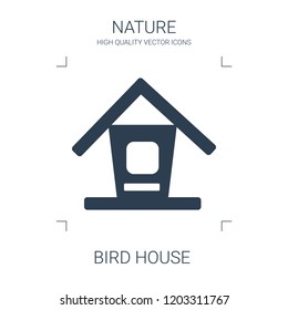 bird house icon. high quality filled bird house icon on white background. from nature collection flat trendy vector bird house symbol. use for web and mobile