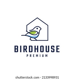 Bird House Icon Logo Design Inspiration