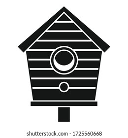 Bird house icon. Simple illustration of bird house vector icon for web design isolated on white background