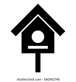 Bird house icon. Simple illustration of bird house vector icon for web