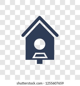 Bird house icon. Trendy Bird house logo concept on transparent background from Agriculture Farming and Gardening collection