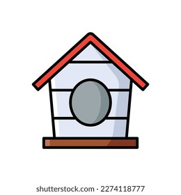 bird house icon vector design template in white background