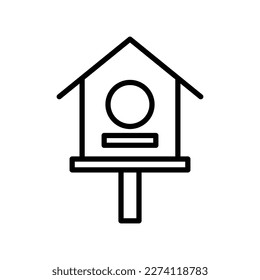bird house icon vector design template in white background