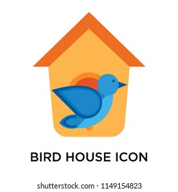 Bird house icon vector isolated on white background for your web and mobile app design, Bird house logo concept