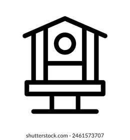 Bird House Icon Vector Symbol Design Illustration