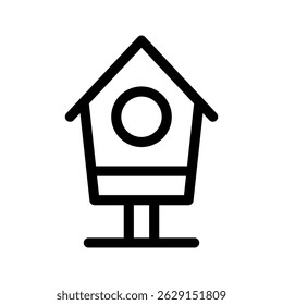 Bird House Icon Vector Symbol Design Illustration