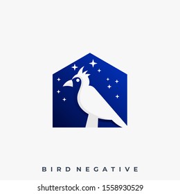 Bird House Illustration Vector Template. Suitable for Creative Industry, Multimedia, entertainment, Educations, Shop, and any related business