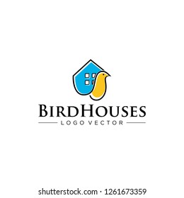 bird house and landscape