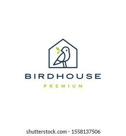 bird house logo vector icon illustration	
