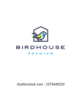 bird house logo vector icon illustration