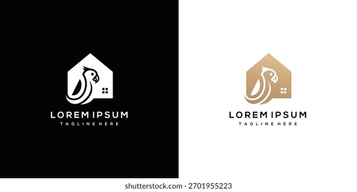 bird house Logo vector template. bird  house logo icon	