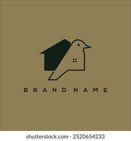 Logotipo para aves e casas