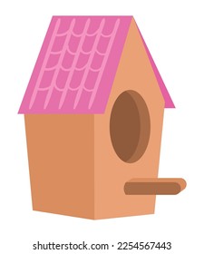 bird house spring vector icon design
