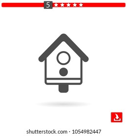 bird house vector icon