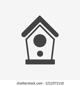 Bird house vector icon. Best modern flat pictogram illustration sign for web and mobile apps design