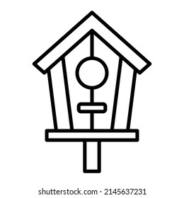 Bird House vector icon. Can be used for printing, mobile and web applications.