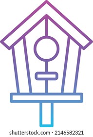 Bird House vector icon. Can be used for printing, mobile and web applications.