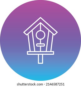 Bird House vector icon. Can be used for printing, mobile and web applications.