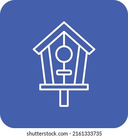 Bird House vector icon. Can be used for printing, mobile and web applications.