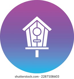 Bird House vector icon. Can be used for printing, mobile and web applications.