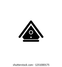 bird house vector icon. bird house sign on white background. bird house icon for web and app