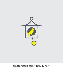 Bird house vector logo