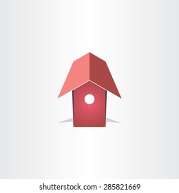 bird house vector symbol design