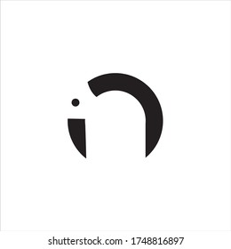 Bird with huge glasses. Bird geek logo letter n